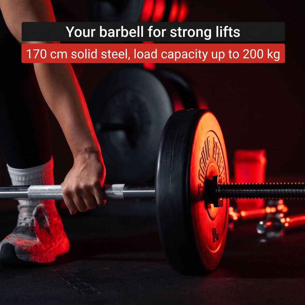 Vægtstang 170cm Skruelås 30mm från Gorilla Sports