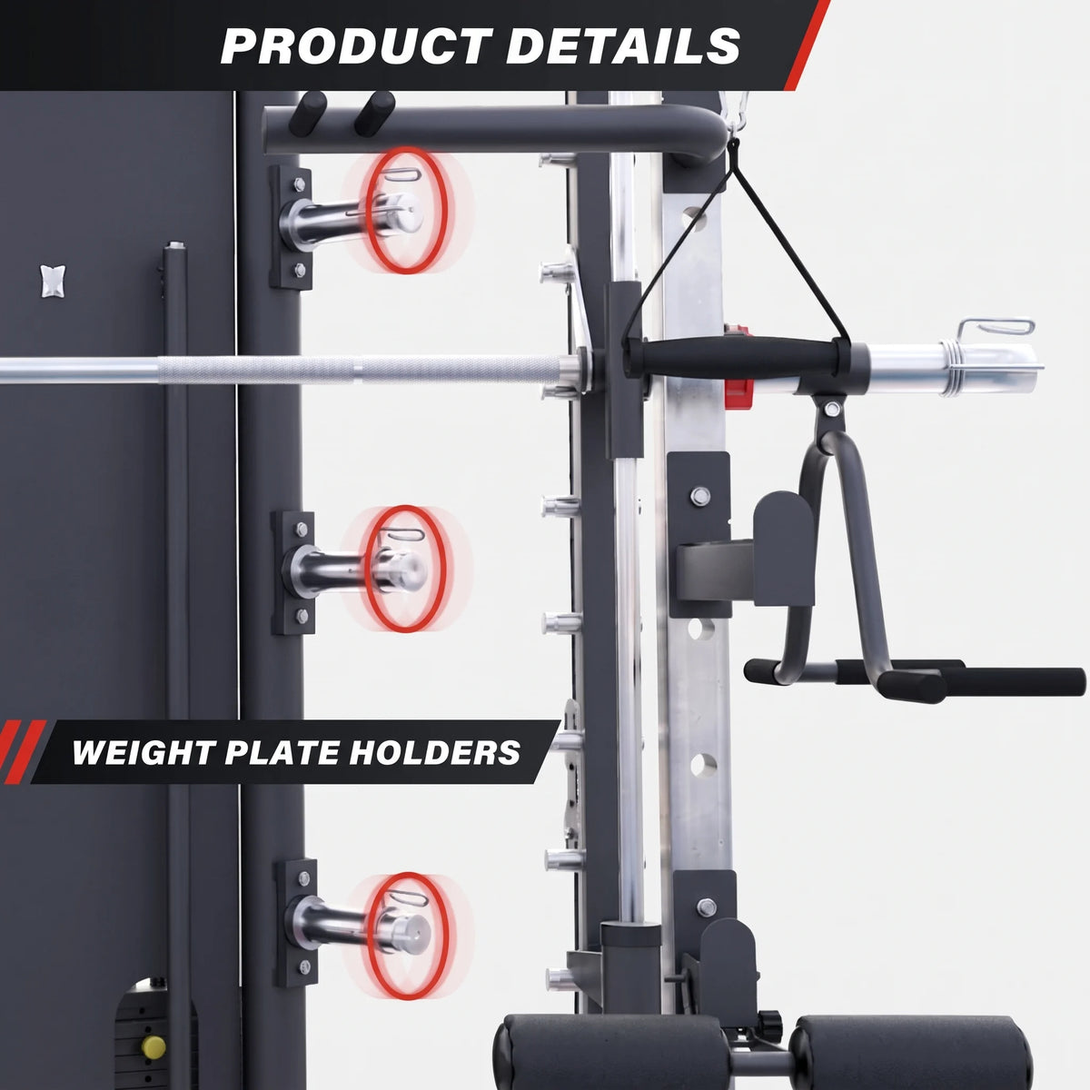 Smithmaskine multi kabelmaskine vægtmagasin 2x60 kg från Gorilla Sports
