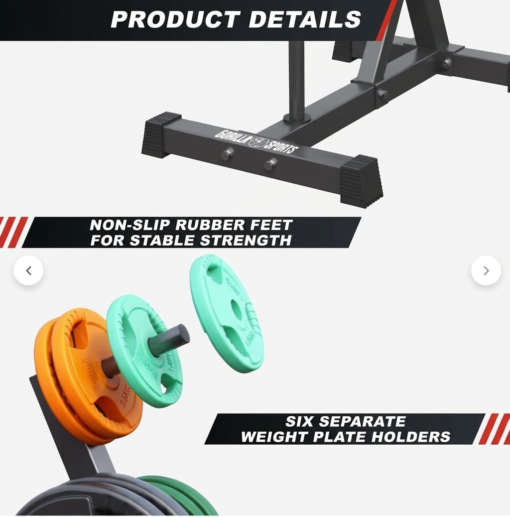 Vægtstativ Vægtskivestativ 30 mm från Gorilla Sports