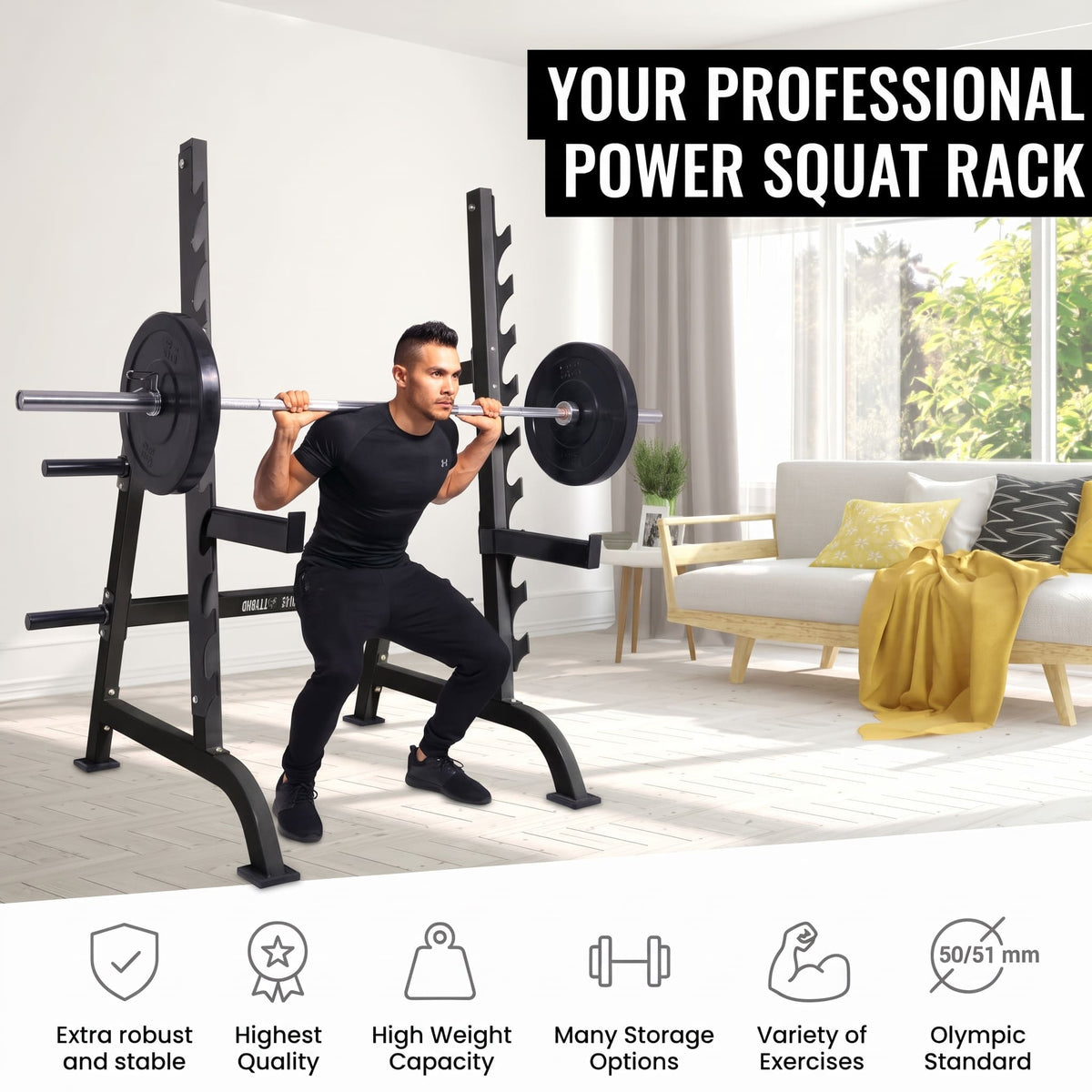 Squat Rack PRO Barbellstativ