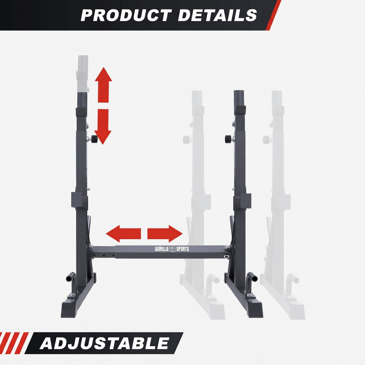 Vægtstangsstativ Squat Rack Advanced från Gorilla Sports