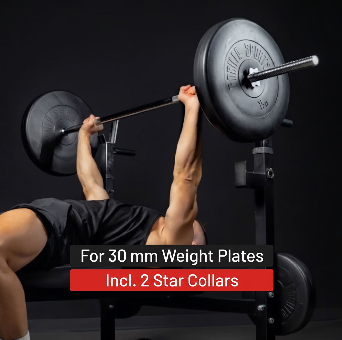 Vægtstang 170cm Skruelås 30mm