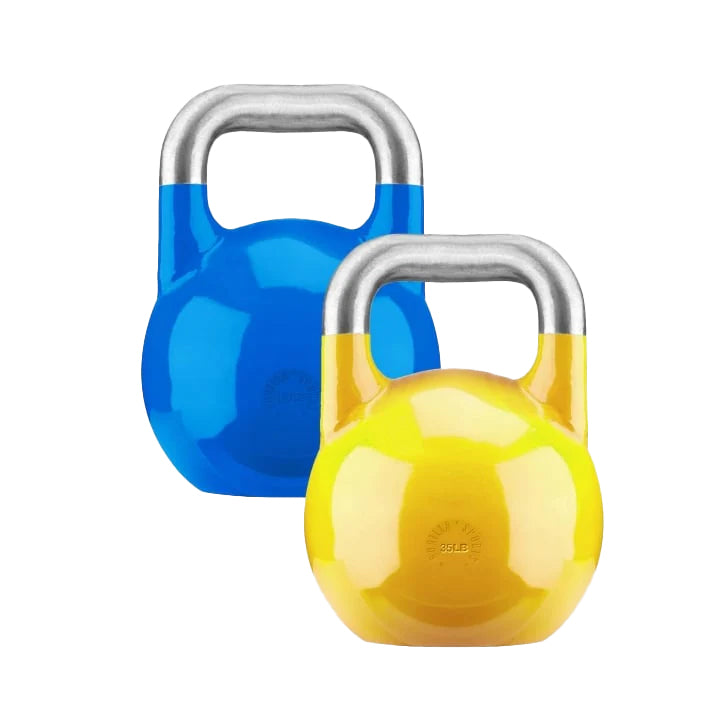 Competition-kettlebells i samme størrelse