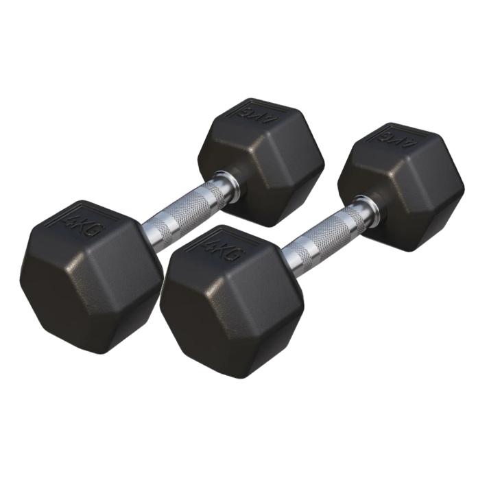 Hexagonhåndvægte PREMIUM 2x4kg från Gorilla Sports
