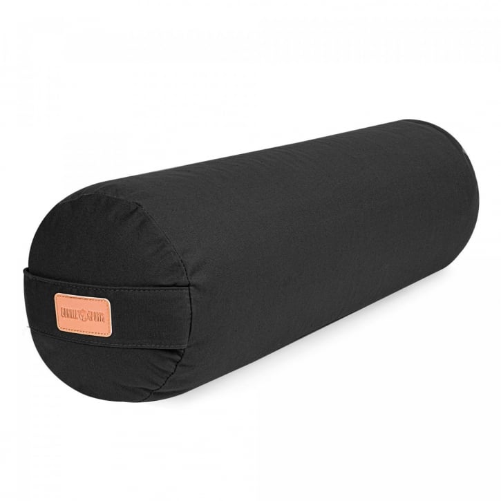 Svart yoga bolster från gorilla sports 