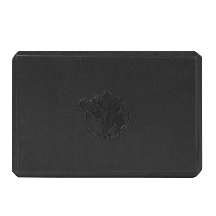 Svarta yoga block med gorilla sports logga från Gorilla Sports