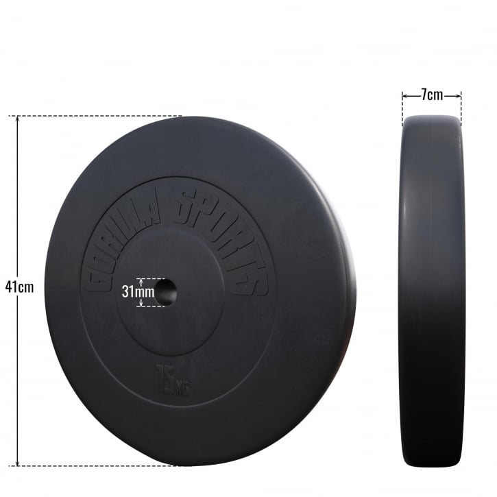 Svartviktskiva i cement 15kg med mått