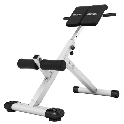 Vit rygglyftsbänk från gorilla sports