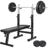 Bænkpres SORT/HVID Vægtstang 60kg