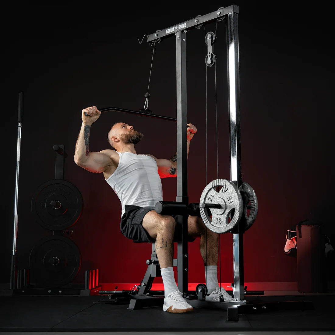 Træktorn Lat Pull Down Sort
