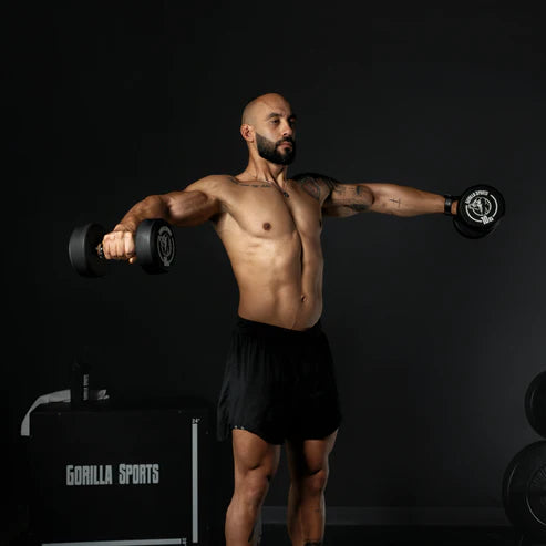 Håndvægte GS Gummi 2,5–40 kg från Gorilla Sports
