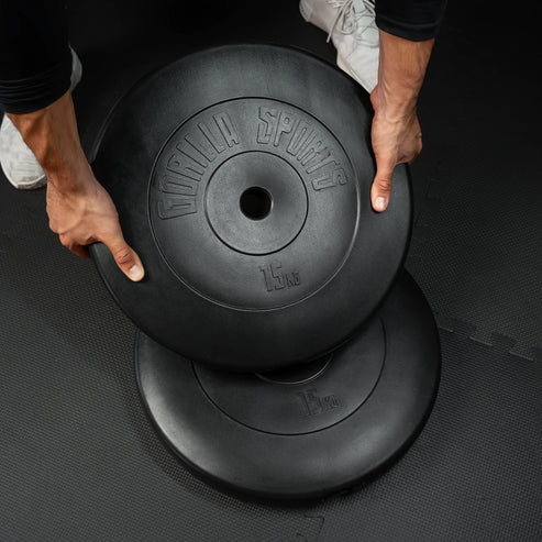 Vægtskiver BASIC 31 Mm Cement 1,25 Kg-15 kg från Gorilla Sports