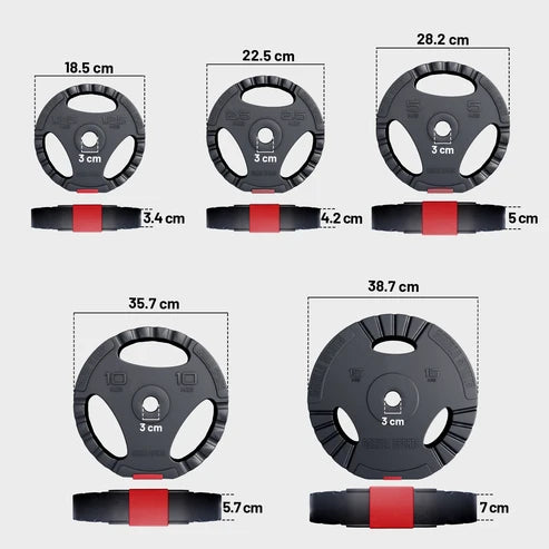 Vægtskiver Pro 31 Mm Trigrip 1,25-15 kg