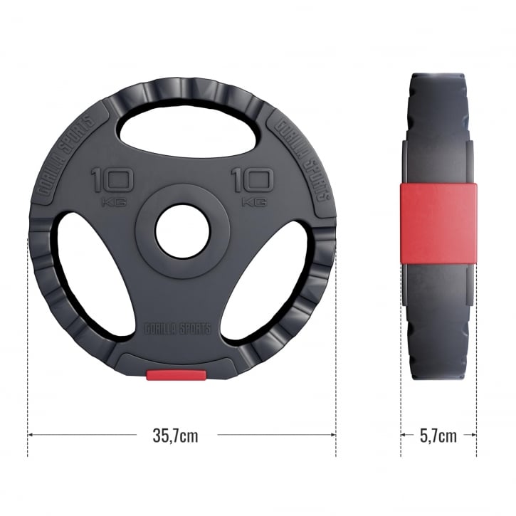 Vægtskiver PRO 51 mm Trigrip 1,25-15 kg