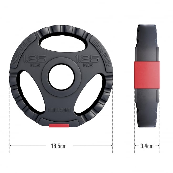Vægtskiver PRO 51 mm Trigrip 1,25-15 kg