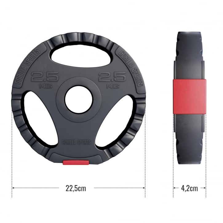 Vægtskiver PRO 51 mm Trigrip 1,25-15 kg