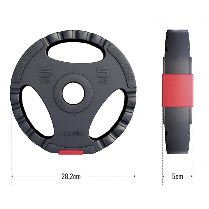 Vægtskiver PRO 51 mm Trigrip 1,25-15 kg