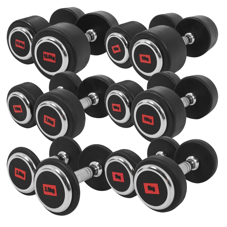 Håndvægte Gummi Premium 2x2,5-2x15 kg