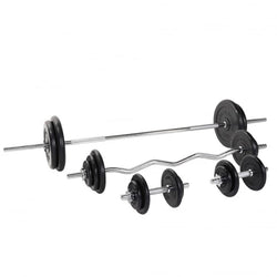 Produktbild på Vægtstang Curlstang Håndvægte GUMMI 108 kg från Gorilla Sports