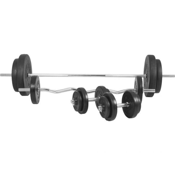 Vægtstang Curlstang Håndvægte BASIC 100 kg