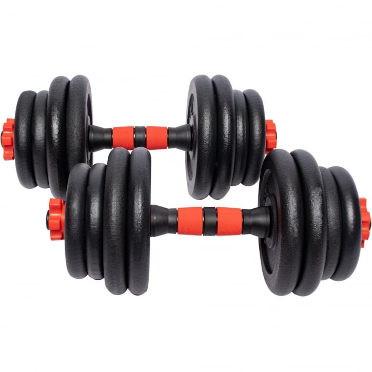 Håndvægte 25 mm Støbejern 2x10 kg 2x15 kg