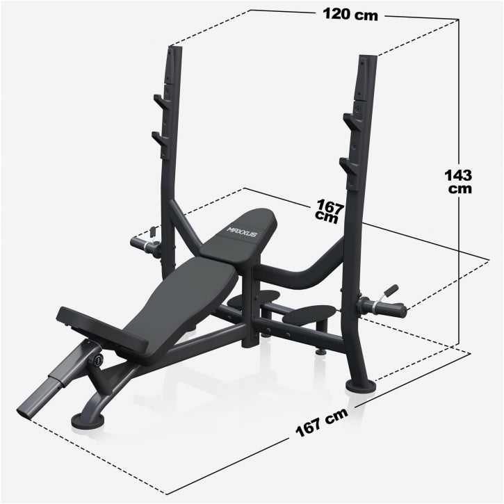 Skrå Bænkpres Stativ PRO 285 kg