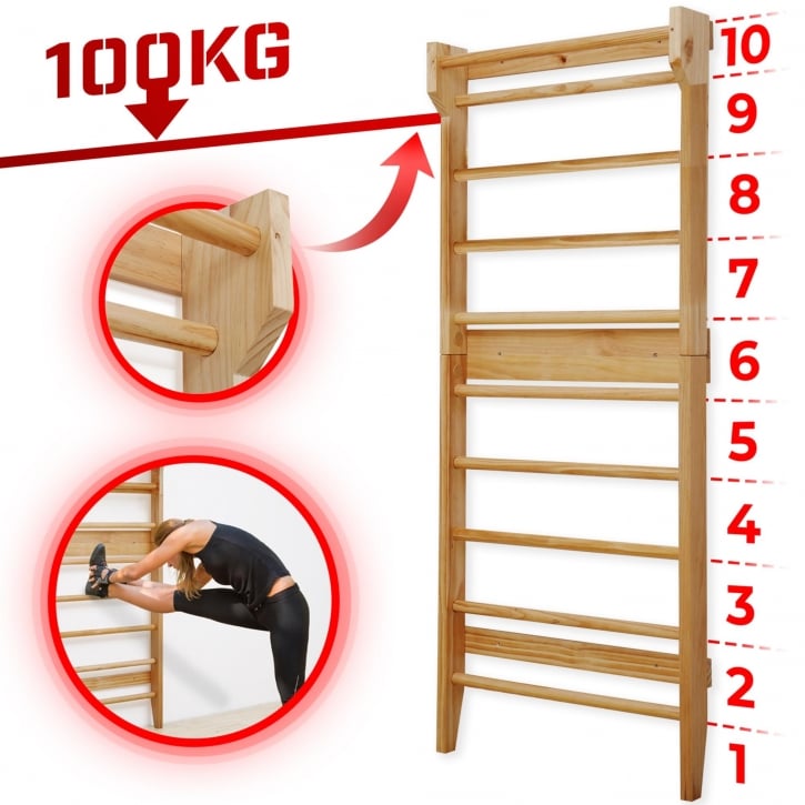 RIBSTOL TRÆ - 195CM/100KG från Gorilla Sports
