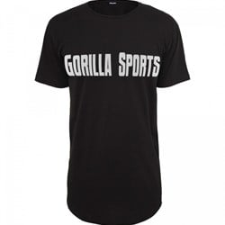  T-Shirt Gorilla Sports S-XXXL - Sort/Hvid